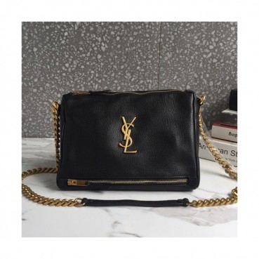 Saint Laurent 2019 Women Chain Shoulder Bag,25CM - 입생로랑 2019 여성용 체인 숄더백 SLB0391,25CM,블랙