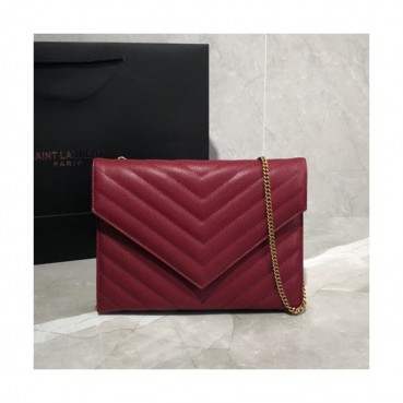 Saint Laurent 2019 Tribeca Women Chain Shoulder Bag,24CM - 입생로랑 2019 트리베카 여성용 체인 숄더백,569267 , SLB0387,24CM,레드