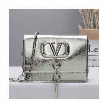 Valentino 2019 Vcase Leather Chain Shoudler Bag,17.5/22CM - 발렌티노 2019 Vcase 여성용 레더 체인 숄더백 ,VTB0583,17.5/22CM,연옐로우골드