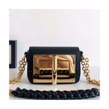 Tom Ford 2019 Leather Shoulder Bag,16/24cm - 톰 포드 2019 레더 여성용 숄더백 TFB0001,16/24cm,블랙
