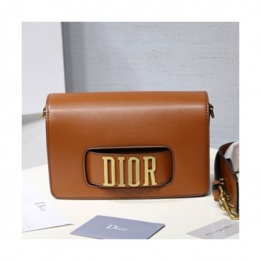 Dior 2019 Leather Chain Shoulder Bag ,25CM - 디올 2019 레더 여성용 체인 숄더백,DIOB0279,25CM,브라운