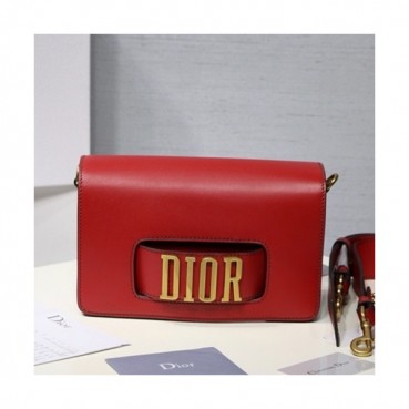 Dior 2019 Leather Chain Shoulder Bag ,25CM - 디올 2019 레더 여성용 체인 숄더백,DIOB0278,25CM,라이트레드