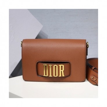 Dior 2019 Leather Chain Shoulder Bag ,25CM - 디올 2019 레더 여성용 체인 숄더백,DIOB0274,25CM,브라운
