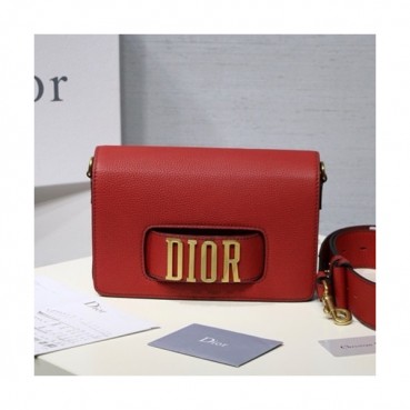 Dior 2019 Leather Chain Shoulder Bag ,25CM - 디올 2019 레더 여성용 체인 숄더백,DIOB0273,25CM,라이트레드