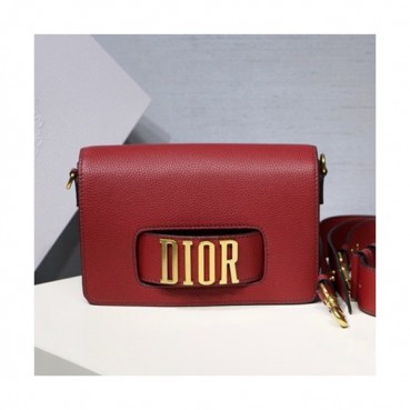 Dior 2019 Leather Chain Shoulder Bag ,25CM - 디올 2019 레더 여성용 체인 숄더백,DIOB0272,25CM,레드