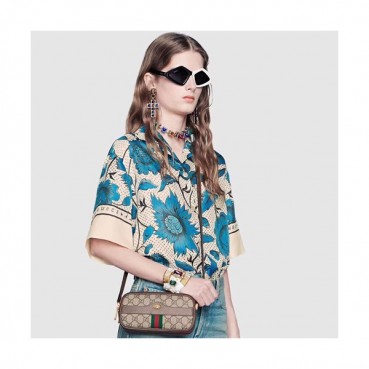 Gucci 2019 GG Ophidia Women Mini Shoulder Bag,19CM - 구찌 2019 GG 오피디아 미니 여성용 숄더백 546597,GUB0666,19CM,브라운