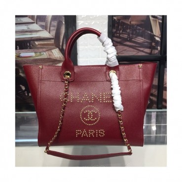 Chanel Women Tote Shoulder Bag,33CM - 샤넬 여성용 토트 숄더백,CHAB0803,33CM,레드