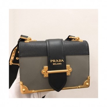 Prada Cahier Leather Shoulder Bag,20cm - 프라다 카이에 레더 여성용 숄더백 ,1BD045