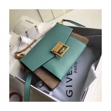 Givenchy 2019 Leather Medium Shoulder Bag,22CM - 지방시 2019 레더 미듐 숄더백,GVB0070,22CM,블루그린