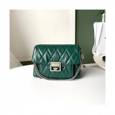 Givenchy 2019 GV3 Leather Medium Chain Shoulder Bag,21.5CM - 지방시 2019 GV3 레더 미듐 체인 숄더백,GVB0061,21.5CM,그린