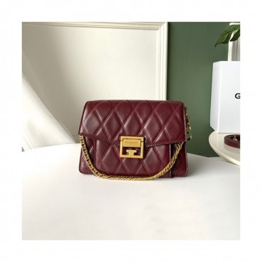 Givenchy 2019 GV3 Leather Medium Chain Shoulder Bag,21.5CM - 지방시 2019 GV3 레더 미듐 체인 숄더백,GVB0060,21.5CM,와인