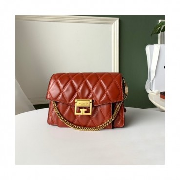 Givenchy 2019 GV3 Leather Medium Chain Shoulder Bag,21.5CM - 지방시 2019 GV3 레더 미듐 체인 숄더백,GVB0059,21.5CM,브릭레드
