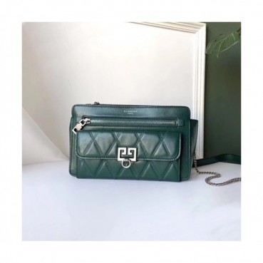 Givenchy 2019 Pocket Leather Shoulder Bag,22CM - 지방시 2019 포켓 레더 숄더백,GVB0057,22CM,그린