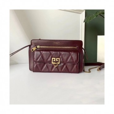 Givenchy 2019 Pocket Leather Shoulder Bag,22CM - 지방시 2019 포켓 레더 숄더백,GVB0056,22CM,레드