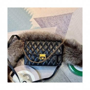 Givenchy 2019 GV3 Leather Large Chain Shoulder Bag,29CM - 지방시 2019 GV3 레더 라지 체인 숄더백,GVB0048,29CM,블랙