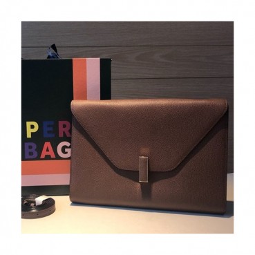 Valextra 2019 Epsom Leather Shoulder Bag,28CM - 발렉스트라 2019 엡송 레더 숄더백,VALB0101,28CM,브라운