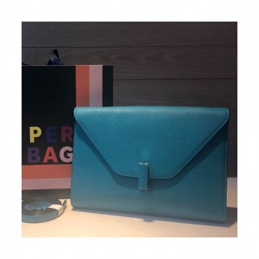 Valextra 2019 Epsom Leather Shoulder Bag,28CM - 발렉스트라 2019 엡송 레더 숄더백,VALB0099,28CM,블루그린