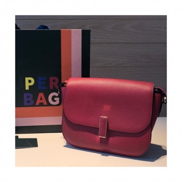 Valextra 2019 Epsom Leather Shoulder Bag,20CM - 발렉스트라 2019 엡송 레더 숄더백,VALB0092,20CM,다크레드