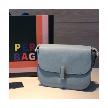 Valextra 2019 Epsom Leather Shoulder Bag,20CM - 발렉스트라 2019 엡송 레더 숄더백,VALB0091,20CM,연블루