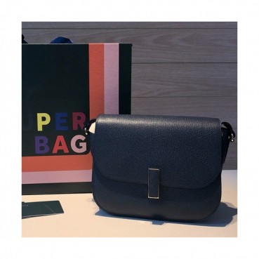 Valextra 2019 Epsom Leather Shoulder Bag,20CM - 발렉스트라 2019 엡송 레더 숄더백,VALB0090,20CM,네이비