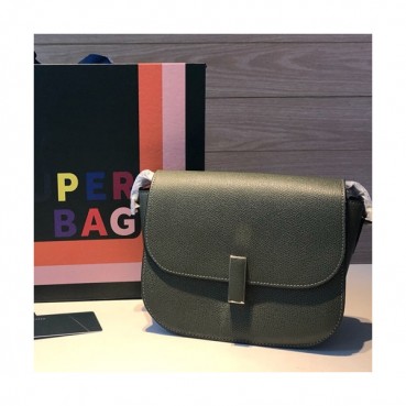 Valextra 2019 Epsom Leather Shoulder Bag,20CM - 발렉스트라 2019 엡송 레더 숄더백,VALB0088,20CM,그린