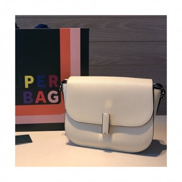 Valextra 2019 Epsom Leather Shoulder Bag,20CM - 발렉스트라 2019 엡송 레더 숄더백,VALB0087,20CM,화이트