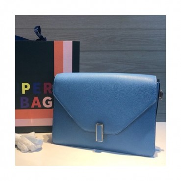 Valextra 2019 Epsom Leather Shoulder Bag,26CM - 발렉스트라 2019 엡송 레더 숄더백,VALB0084,26CM,블루
