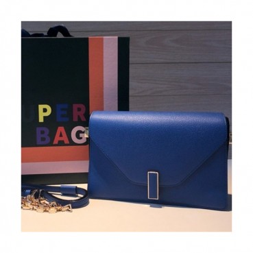 Valextra 2019 Epsom Leather Shoulder Bag,22CM - 발렉스트라 2019 엡송 레더 숄더백,VALB0080,22CM,블루