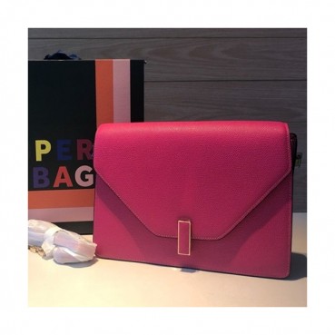 Valextra 2019 Epsom Leather Shoulder Bag,22/26CM - 발렉스트라 2019 엡송 레더 숄더백,VALB0078,22/26CM,핫핑크