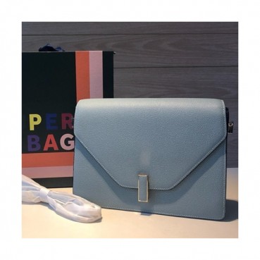 Valextra 2019 Epsom Leather Shoulder Bag,22/26CM - 발렉스트라 2019 엡송 레더 숄더백,VALB0076,22/26CM,연블루