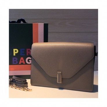 Valextra 2019 Epsom Leather Shoulder Bag,22/26CM - 발렉스트라 2019 엡송 레더 숄더백,VALB0075,22/26CM,그레이