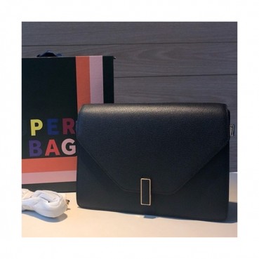 Valextra 2019 Epsom Leather Shoulder Bag,22/26CM - 발렉스트라 2019 엡송 레더 숄더백,VALB0072,22/26CM,블랙