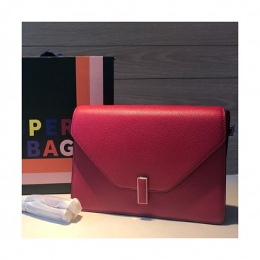 Valextra 2019 Epsom Leather Shoulder Bag,22/26CM - 발렉스트라 2019 엡송 레더 숄더백,VALB0071,22/26CM,레드