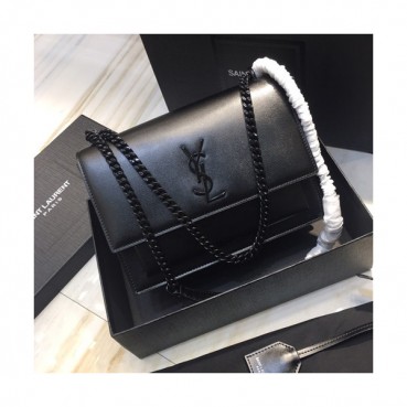 Saint Laurent 2019 Women Monogram Shoulder Bag,22CM - 입생로랑 2019 여성용 모노그램 숄더백 442906 , SLB0359,22CM,블랙