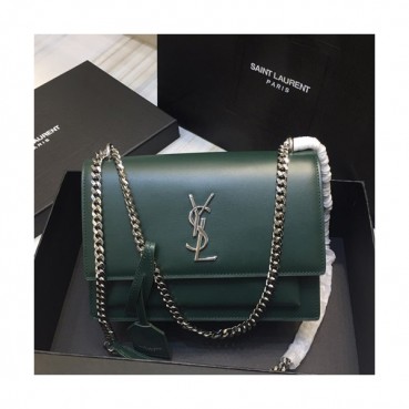 Saint Laurent 2019 Women Monogram Shoulder Bag,22CM - 입생로랑 2019 여성용 모노그램 숄더백 442906 , SLB0357,22CM,그린