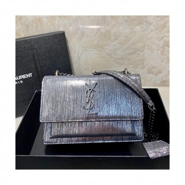 Saint Laurent 2019 Women Monogram Shoulder Bag,19CM - 입생로랑 2019 여성용 모노그램 숄더백 441972 , SLB0348,19CM,다크실버