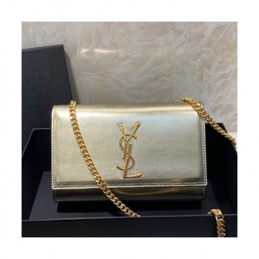 Saint Laurent Women Chain Shoulder Bag,20CM - 입생로랑 여성용 체인 숄더백 464390 , SLB0328,20CM,옐로우골드