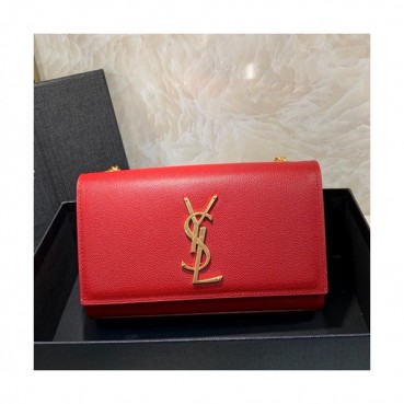 Saint Laurent Women Chain Shoulder Bag,20CM - 입생로랑 여성용 체인 숄더백 464390 , SLB0326,20CM,레드