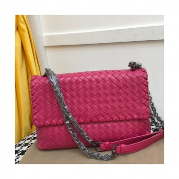 Bottega Veneta 2019 Chain Shoulder Bag,27.5cm - 보테가 베네타 2019 체인 숄더백, 7716,BVB0259,27.5cm,핫핑크