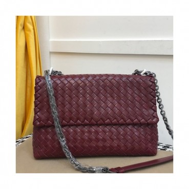 Bottega Veneta 2019 Chain Shoulder Bag,27.5cm - 보테가 베네타 2019 체인 숄더백, 7716,BVB0258,27.5cm,와인