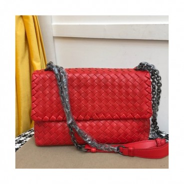 [매장판]Bottega Veneta 2019 Chain Shoulder Bag,27.5cm - 보테가 베네타 2019 체인 숄더백, 7716,BVB0257,27.5cm,레드