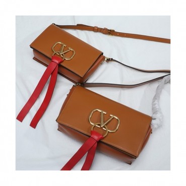 Valentino 2019 V-ring Leather Shoudler Bag,20/25CM 