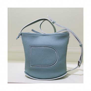 Delvaux 2019 Pin Leather Shoulder Bag,20CM - 델보 2019 핀 레더 숄더백,DVB0283 .20CM,스카이블루