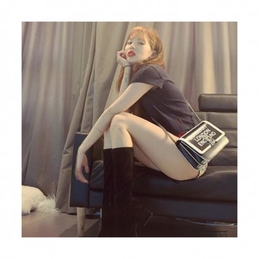 Burberry 2019 TB Shoulder Bag, 21cm - 버버리 2019 TB 여성용 숄더백,BURB0295,21cm,블랙+화이트 