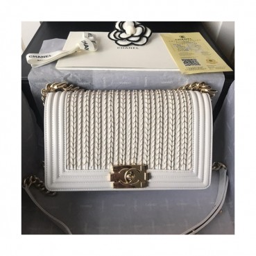 Chanel 2019 Leboy Chain Shoulder Bag,20/25CM - 샤넬 2019 르보이 체인 숄더백 CHAB0783,20/25CM,화이트