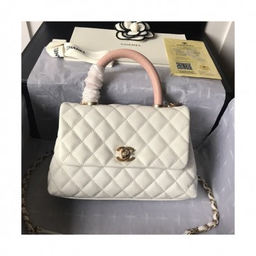 Chanel 2019 Coco Chain Handle Shoulder Bag,23/28CM - 샤넬 2019 코코 체인 핸들 숄더백,CHAB0755,23/28CM,화이트