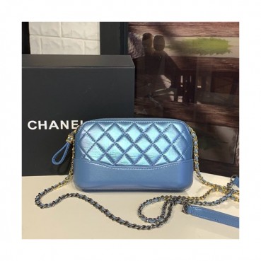 Chanel Women Gabrielle Leather Chain Shoulder Bag ,18.5CM - 샤넬 여성용 가브리엘 레더 체인 숄더백,CHAB0731,18.5CM,블루