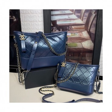 Chanel 2019 Gabrielle  Hobo Shoulder Bag,20/28CM - 샤넬 2019 가브리엘 호보 숄더백, CHAB0711,20/28CM,다크블루