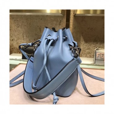 Fendi 2019 Mon Tresor Bucket Shoulder Bag ,18CM - 펜디 2019 몬 트레조 버킷 숄더백  FENB0393,18CM,블루