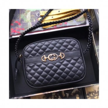 Gucci 2019 Laminated Leather Women Shoulder Bag ,17CM - 구찌 2019 라미네이트 레더 여성용 숄더백 GUB0624,17CM,블랙